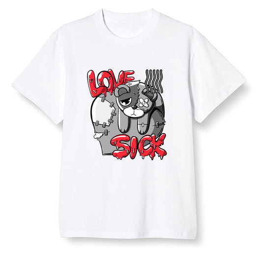 Nike Pop Colour AJ6 Retro Reflective Infrared - Love Sick - White Men T-shirt