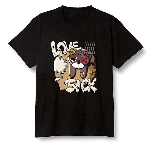 Pop Colour AJ6 Retro Quai 54 - Sail Gum - Love Sick - Black Men T-shirt