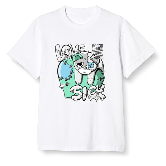 Pop Colour AJ6 Tiffany Blue - Love Sick - White Men T-shirt