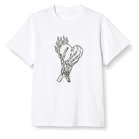 Pop Colour AJ1 Low Retro 'White' White/White-Metallic Silver - Love it will pay  - White Men T-shirt