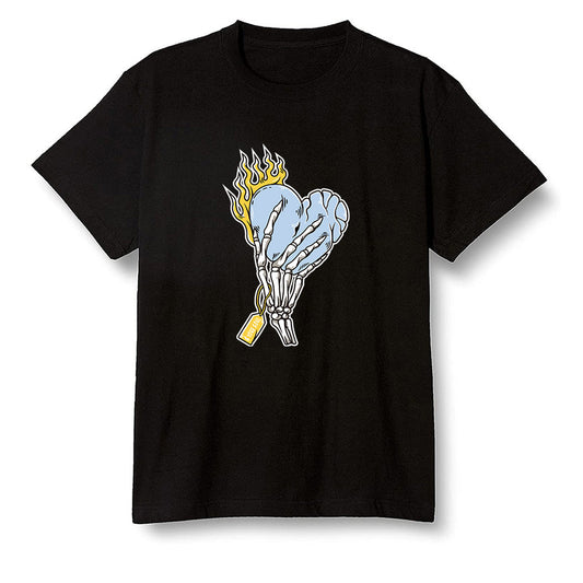 Pop Colour AJ1 Retro Low 'West Coast' White/Varsity Maize-University Blue - Love it will pay  - Black Men T-shirt