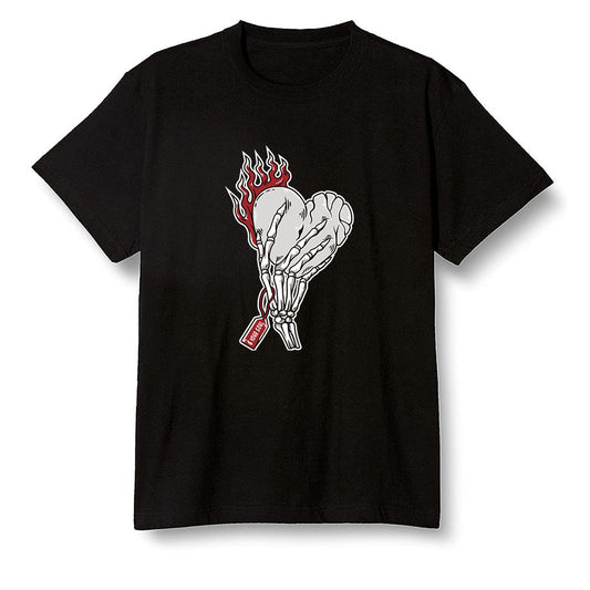 Pop Colour AJ1 Retro Low 'Hare' Grey Mist/University Red-Light Poison - Love it will pay  - Black Men T-shirt
