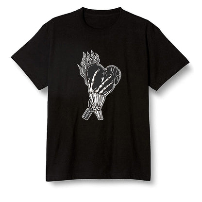 Pop Colour AJ1 Low 'Triple Black' Black - Love it will pay  - Black Men T-shirt