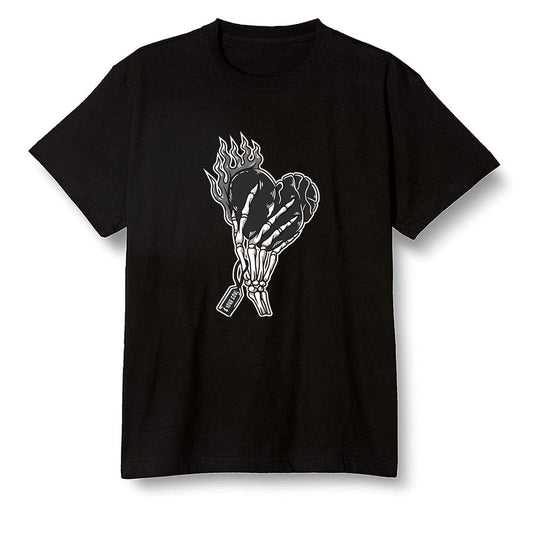 Pop Colour AJ1 Low 'Triple Black' Black - Love it will pay  - Black Men T-shirt