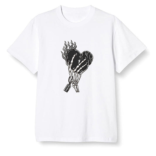 Pop Colour AJ1 Low 'Triple Black' Black - Love it will pay  - White Men T-shirt