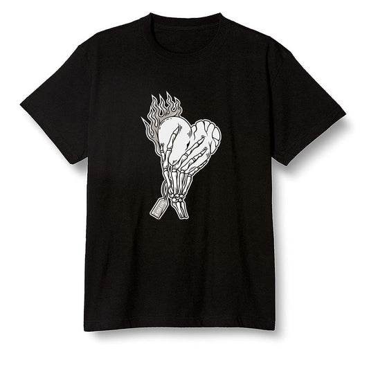 Pop Colour AJ1 Low Triple White - Love it will pay  - Black Men T-shirt