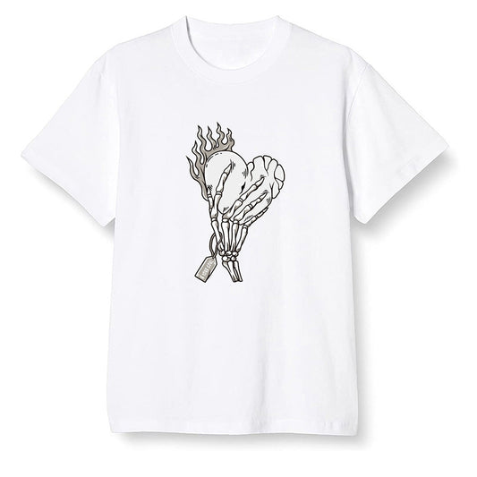 Pop Colour AJ1 Low Triple White - Love it will pay  - White Men T-shirt
