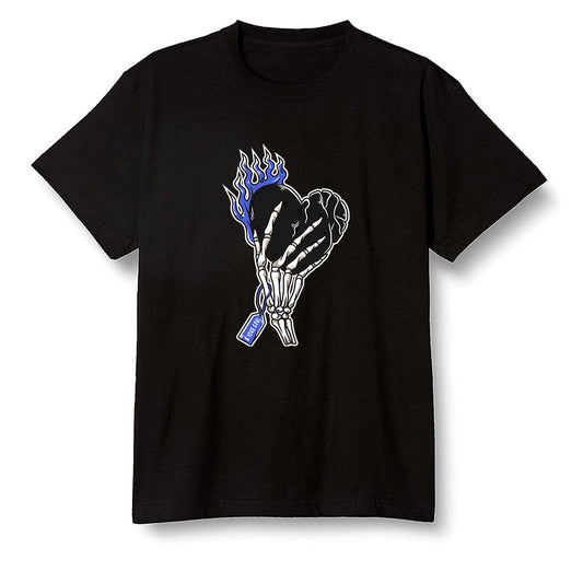 Pop Colour AJ1 Mid Hyper Royal - Love it will pay  - Black Men T-shirt