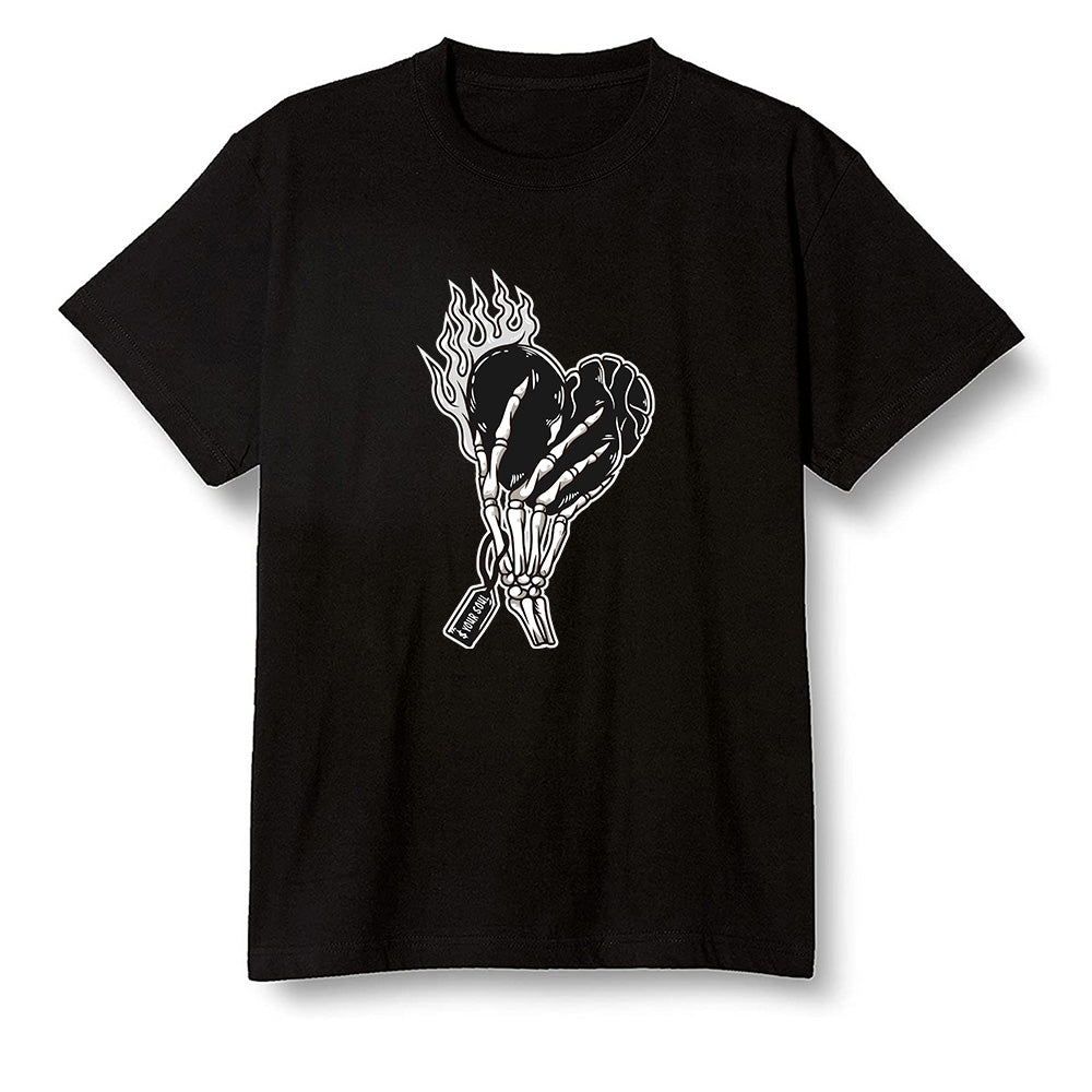Pop Colour AJ1 High OG Black White - Love it will pay  - Black Men T-shirt