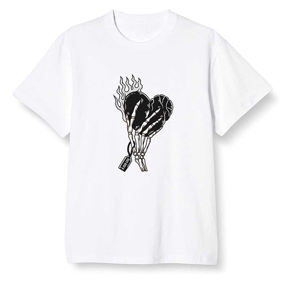 Pop Colour AJ1 High OG Black White - Love it will pay  - White Men T-shirt