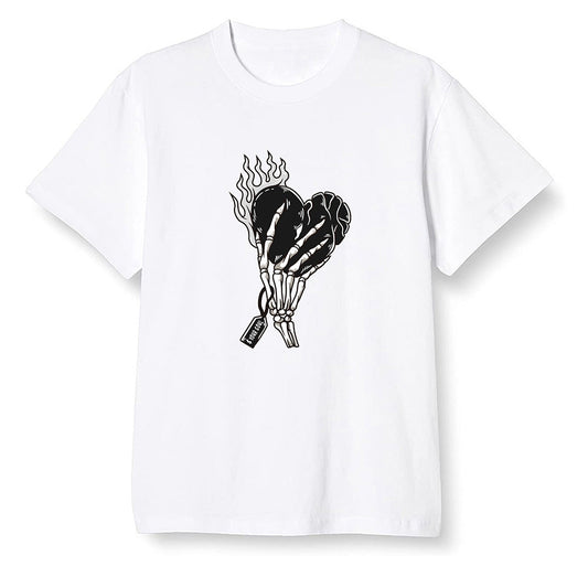 Pop Colour AJ1 High OG Black White - Love it will pay  - White Men T-shirt