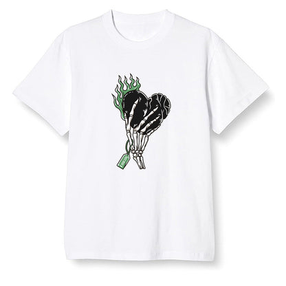 Pop Colour AJ1 Retro High OG Pine Green J10456 - Love it will pay  - White Men T-shirt