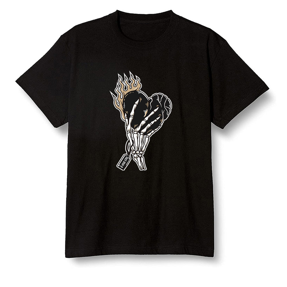 Pop Colour AJ1 Retro High OGetallic Gold - Love it will pay  - Black Men T-shirt