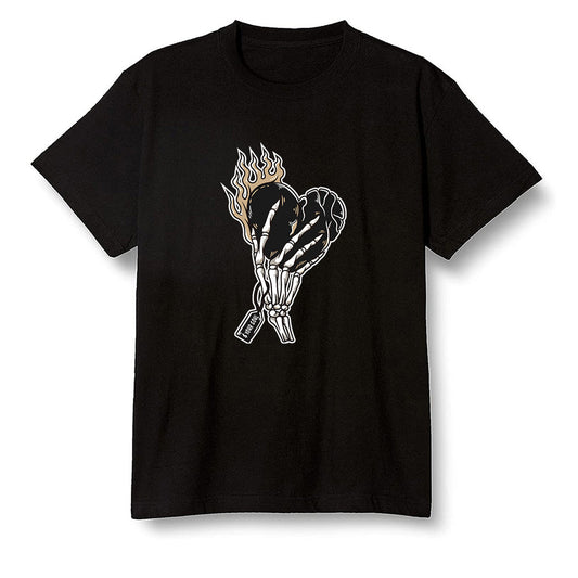 Pop Colour AJ1 Retro High OGetallic Gold - Love it will pay  - Black Men T-shirt