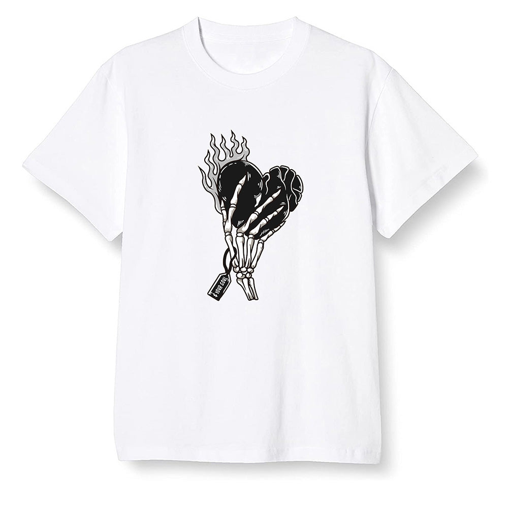 Pop Colour AJ1 Retro High OG Shadow 2.0 - Love it will pay  - White Men T-shirt