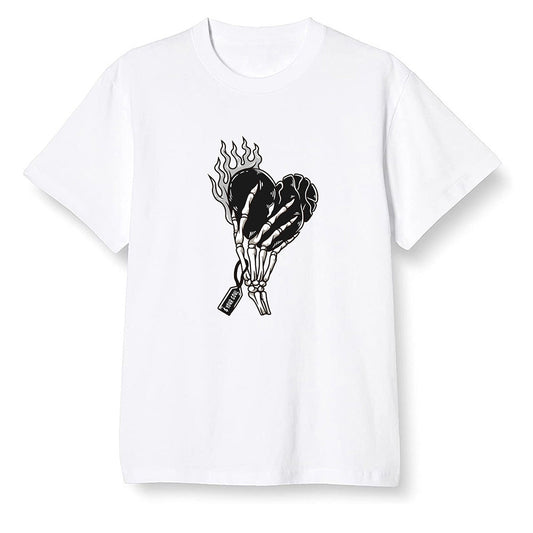 Pop Colour AJ1 Retro High OG Shadow 2.0 - Love it will pay  - White Men T-shirt