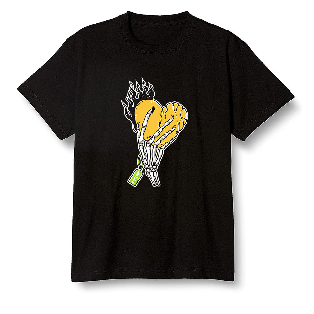 Pop Colour AJ1 Retro High OG Volt Gold - Love it will pay  - Black Men T-shirt