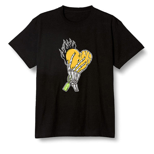 Pop Colour AJ1 Retro High OG Volt Gold - Love it will pay  - Black Men T-shirt