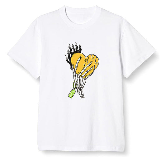 Pop Colour AJ1 Retro High OG Volt Gold - Love it will pay  - White Men T-shirt