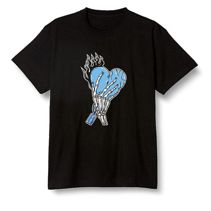 Pop Colour AJ1 Retro High OG University Blue - Love it will pay  - Black Men T-shirt