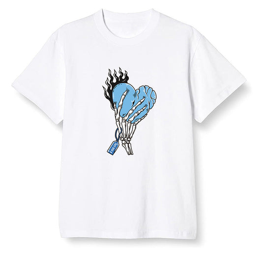 Pop Colour AJ1 Retro High OG University Blue - Love it will pay  - White Men T-shirt