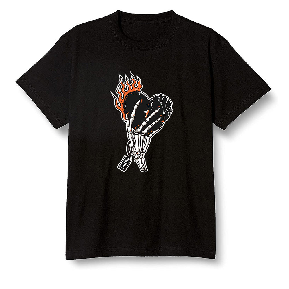 Pop Colour AJ1 Retro High OG Electro Orange - Love it will pay  - Black Men T-shirt