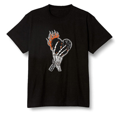 Pop Colour AJ1 Retro High OG Electro Orange - Love it will pay  - Black Men T-shirt