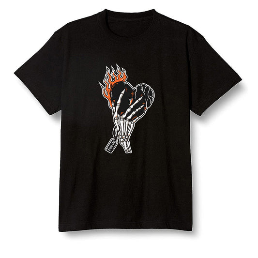 Pop Colour AJ1 Retro High OG Electro Orange - Love it will pay  - Black Men T-shirt