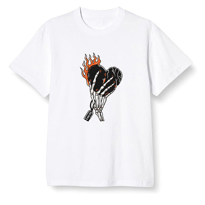 Pop Colour AJ1 Retro High OG Electro Orange - Love it will pay  - White Men T-shirt