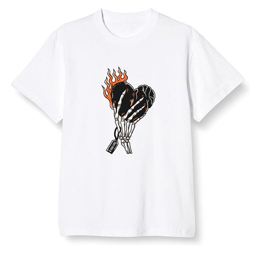 Pop Colour AJ1 Retro High OG Electro Orange - Love it will pay  - White Men T-shirt