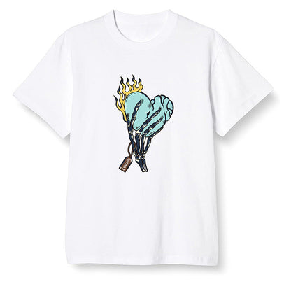 Pop Colour AJ1 Retro High OG Tokyo Bio Hack - Love it will pay  - White Men T-shirt