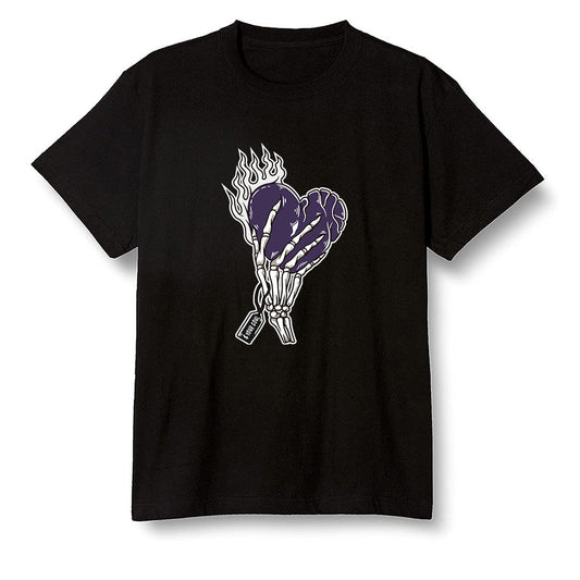 Pop Colour AJ1 Retro High OG Court Purple - Love it will pay  - Black Men T-shirt