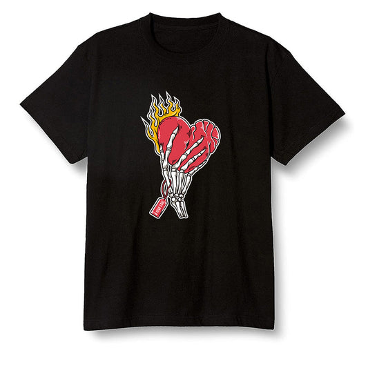 Pop Colour AJ1 Retro High OG Light Fusion Red - Love it will pay  - Black Men T-shirt