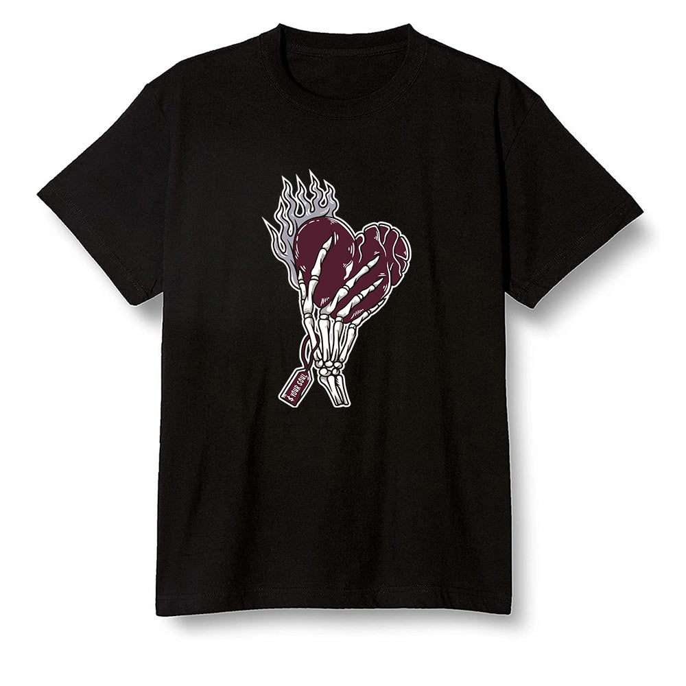 Pop Colour AJ1 Retro High OG Bordeaux - Love it will pay  - Black Men T-shirt