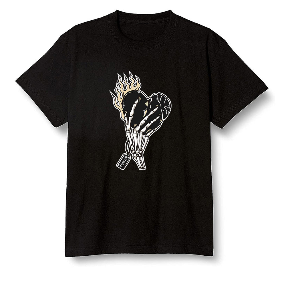 Pop Colour AJ1 Retro High OG NRG Gold TOE - Love it will pay  - Black Men T-shirt