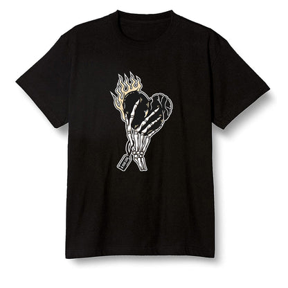 Pop Colour AJ1 Retro High OG NRG Gold TOE - Love it will pay  - Black Men T-shirt