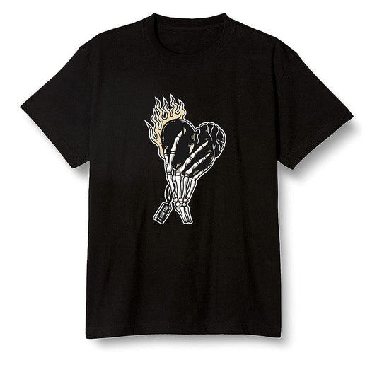 Pop Colour AJ1 Retro High OG NRG Gold TOE - Love it will pay  - Black Men T-shirt
