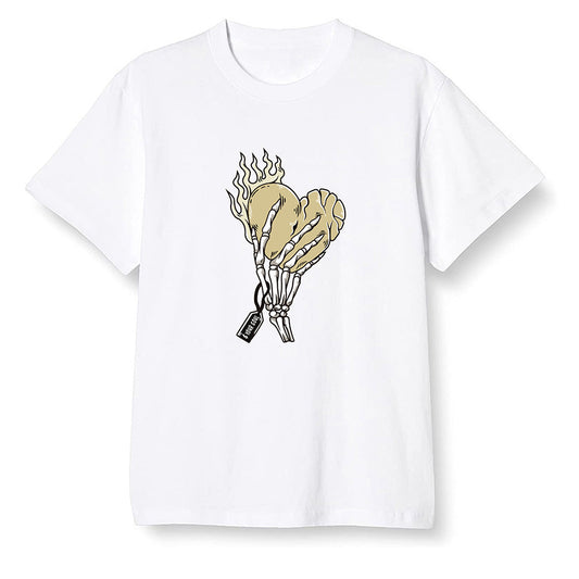 Pop Colour AJ1 Retro Hi Prm Mushroom - Love it will pay  - White Men T-shirt