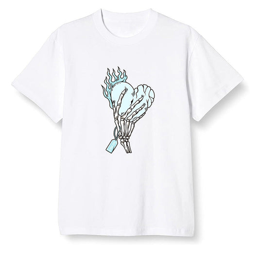 Pop Colour AJ1 NRG Joint Model - White - Love it will pay  - White Men T-shirt
