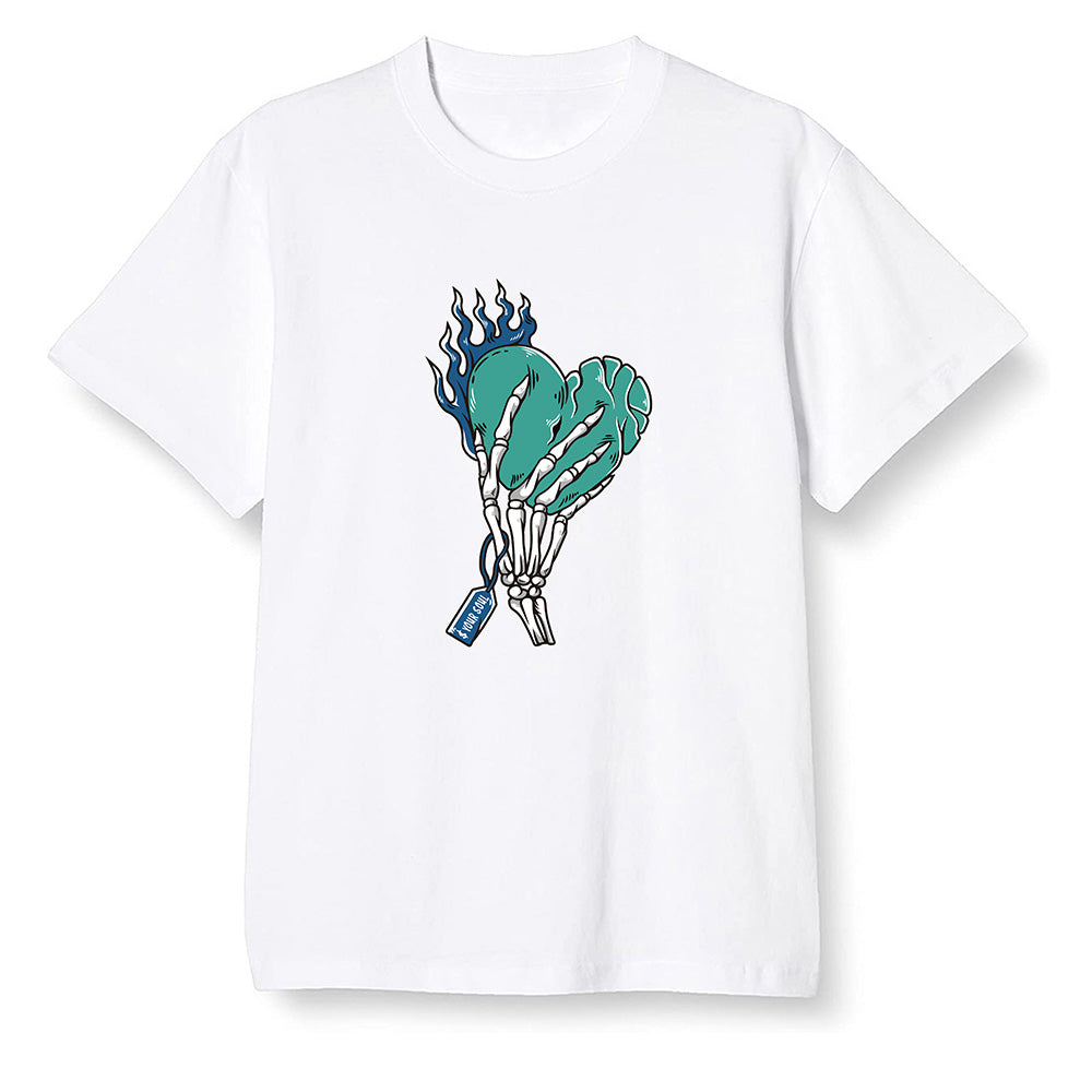 Pop Colour AJ1 High OG TIE DYE - Love it will pay  - White Men T-shirt
