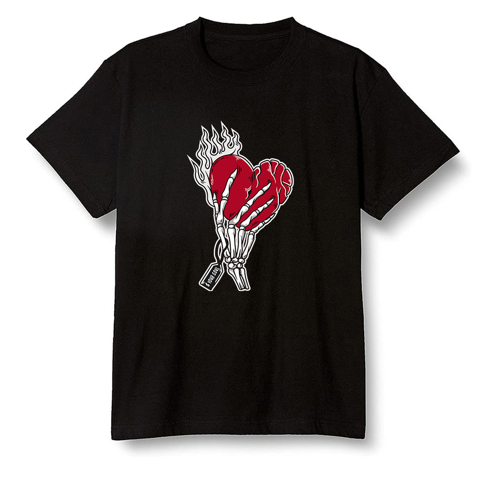 Pop Colour AJ1 High OG Satin Snake Chicago - Love it will pay  - Black Men T-shirt
