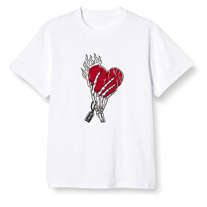 Pop Colour AJ1 High OG Satin Snake Chicago - Love it will pay  - White Men T-shirt