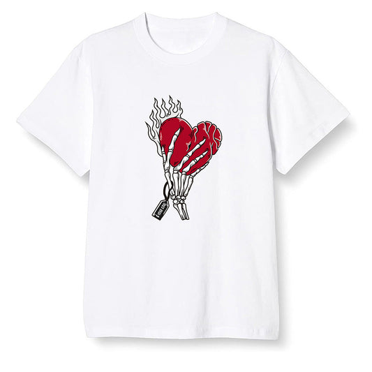 Pop Colour AJ1 High OG Satin Snake Chicago - Love it will pay  - White Men T-shirt