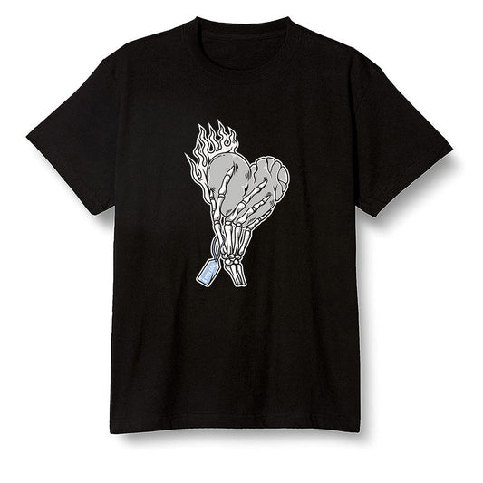 Pop Colour AJ1 High OG Wolf Grey/Sail/Photon Dust/White - Love it will pay  - Black Men T-shirt