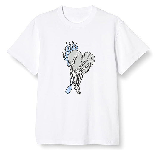Pop Colour AJ1 Low Wolf Grey/Sail/Photon Dust/White - Love it will pay  - White Men T-shirt
