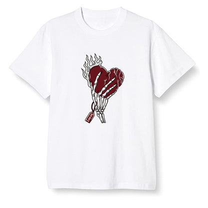 Pop Colour AJ1 Retro High OG SP White/Royal/Varsity Red/Black - Love it will pay  - White Men T-shirt