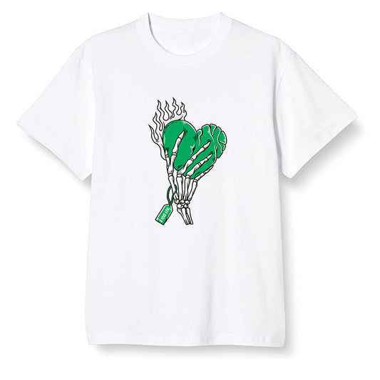 Pop Colour AJ1 High OG Lucky Green - Love it will pay  - White Men T-shirt