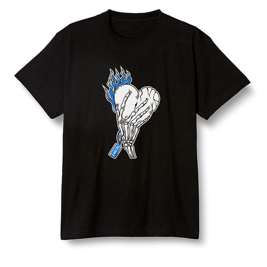 Pop Colour AJ1 High OG SP Fragment Design X Travis Scott - Love it will pay  - Black Men T-shirt