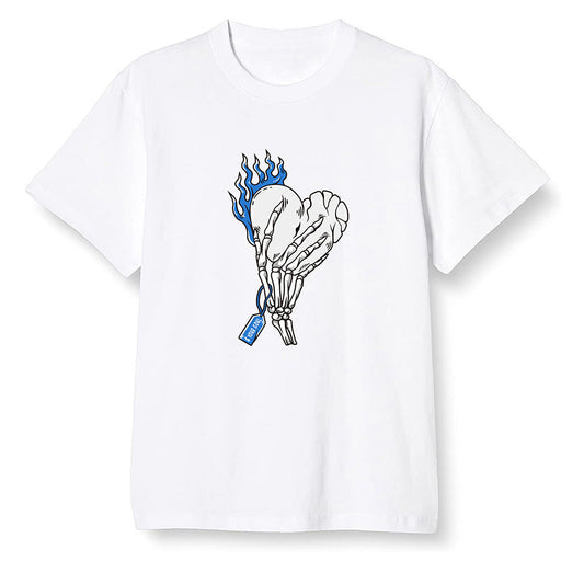 Pop Colour AJ1 High OG SP Fragment Design X Travis Scott - Love it will pay  - White Men T-shirt