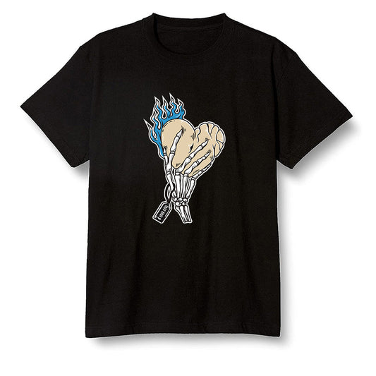 Pop Colour AJ1 Low Travis Scott X Fragment - Love it will pay  - Black Men T-shirt